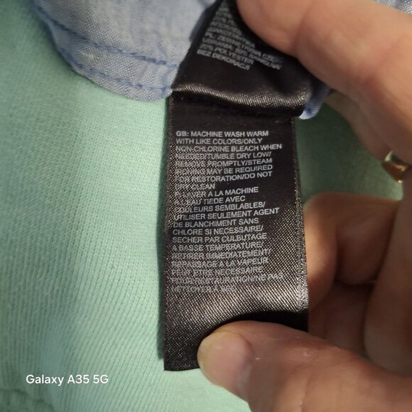 The North Face Mens Light Blue Button-Up Shirt M Preppy Classic Outdoor Office - Picture 7 of 8